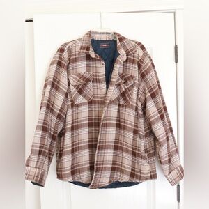 Wrangler Insulated Jacket, Quilted Interior, Button Up, Shacket, Flannel, coat